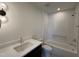 Bathroom featuring vanity and full bath with shower at 704 Chatham View Rd # 12, Cary, NC 27511