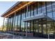 Contemporary exterior of the Cary Regional Library with lots of natural light and outdoor seating area at 704 Chatham View Rd # 12, Cary, NC 27511