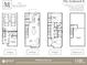 Seaboard II floor plan featuring 3 bedrooms, 3.5 baths and roof deck at 704 Chatham View Rd # 12, Cary, NC 27511
