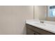 Bathroom vanity with a white countertop and a modern faucet, combining style and functionality at 1129 Brookfield Dr, Gibsonville, NC 27249