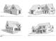 Four renderings showing multiple angles of the exterior elevation of the Dover Plan at 3325 Colby Chase Dr # 9, Apex, NC 27539