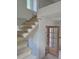 Wooden staircase with large window and open entryway. Ready for finish work at 3325 Colby Chase Dr # 9, Apex, NC 27539