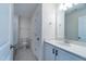 Clean bathroom with vanity, toilet and bathtub at 6104 Sunset Lake Rd, Fuquay Varina, NC 27526