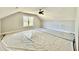 Large bonus room with a vaulted ceiling and a bright window at 2613 Silver Gate Ct, Wake Forest, NC 27587