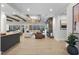 Spacious living room featuring hardwood floors and modern decor at 7640 Falls Creek Ln, Raleigh, NC 27614