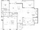 Detailed floor plan showcasing the layout of the main level with room dimensions at 3340 Colby Chase Dr # 2, Apex, NC 27539