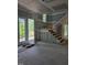 Unfinished staircase under construction, with temporary treads and exposed framework at 3340 Colby Chase Dr # 2, Apex, NC 27539