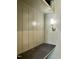 Home office area with a built-in desk and paneled wall at 627 Georgetown Rd, Raleigh, NC 27608