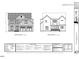 Architectural drawings displaying front and rear exterior elevations of the new home construction at 204 E Whitaker Mill Rd, Raleigh, NC 27608