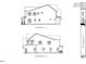 Architectural drawings displaying left and right side elevations of the new home construction at 204 E Whitaker Mill Rd, Raleigh, NC 27608