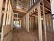 Interior framing showing the layout of the new home at 208 E Whitaker Mill Rd, Raleigh, NC 27608