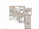 Detailed second-floor plan featuring media room, billiards area, flex room, and bedrooms with bathrooms at 65 Firefly Overlook, Pittsboro, NC 27312