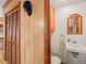 Small bathroom with single sink vanity and toilet at 3015 Old Raleigh Rd, Apex, NC 27502