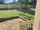 Large backyard with a newly installed lawn, bordered by a wood fence for added privacy at 217 Dublin Rd, Raleigh, NC 27609