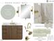 Down guest bath details including vanity, fixtures, shower tile, and wall color at 217 Dublin Rd, Raleigh, NC 27609