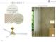 Bedroom design with an accent wall, neutral carpet and modern ceiling fan at 217 Dublin Rd, Raleigh, NC 27609