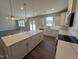 Open kitchen concept with stainless steel appliances and an island at 120 Wild Turkey Way, Lillington, NC 27546