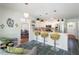 Open kitchen features stainless steel appliances, breakfast bar seating, and convenient access to a dining area at 135 Deep Creek, Rougemont, NC 27572