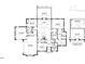 Floorplan with kitchen, dining, Gathering room, office, primary bedroom, 2 car garage and porch at 67 Ridgeline Ct # 7, Pittsboro, NC 27312