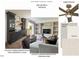 Rec room and wet bar with dark cabinetry and an open living space with built-in shelving at 67 Ridgeline Ct # 7, Pittsboro, NC 27312