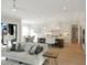 Open floor plan with view of kitchen and dining area at 2525 Silas Peak Ln, Apex, NC 27523
