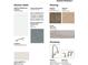 Interior scheme featuring flat panel white cabinets and expo grey quartz countertops at 1301 Jasmine View Way, Knightdale, NC 27545