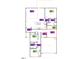 Detailed floor plan showcasing the layout of the house with multiple bedrooms, bathrooms, and a kitchen at 29 Longdale Dr, Graham, NC 27253