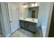 Modern bathroom with double vanity and a soaking tub at 339 Bishop Ln, Sanford, NC 27330