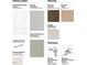 Kitchen and bath selections including cabinets, backsplash, and countertop at 1304 Jasmine View Way, Knightdale, NC 27545