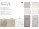 Interior design materials in neutral tones showcasing cabinet, flooring, and backsplash selections at 1056 Fairhaven Dr # 97, Mebane, NC 27302