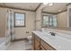 Bathroom with single vanity and shower/tub combo at 6720 Fawn Hoof Trl, Holly Springs, NC 27540
