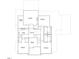 This floor plan showcases the layout of the second floor at 712 Daniels St, Raleigh, NC 27605