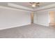 Spacious bedroom with carpet flooring and neutral walls at 525 Glenkirk Pl, Garner, NC 27529