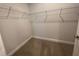 Walk in closet with rod ready to be filled at 55 Capeside Ct, Lillington, NC 27546