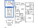 Detailed floor plan illustrating the layout of the home, including the kitchen, bedrooms, Gathering room, and covered lanai at 55 Capeside Ct, Lillington, NC 27546