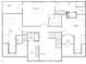 Upstairs detailed floor plan showcasing the layout of this beautiful home at 417 E Moore St, Apex, NC 27502