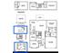 Home floor plan with options for a fireplace, covered lanai, stairs to basement, and alternate Primary bath at 55 Streamline Ct, Lillington, NC 27546