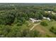 Aerial view of a vast estate featuring multiple buildings surrounded by verdant trees at 1021 Dimmocks Mill Rd, Hillsborough, NC 27278