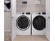 Convenient laundry area with side by side washer and dryer at 1206 Holding Village Way, Wake Forest, NC 27587