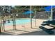 Smaller community pool with a picnic table at 240 Sequoia Dr, Louisburg, NC 27549