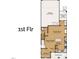 First floor plan featuring a kitchen, dining, living, study, garage, and screened deck at 2412 Adrift Road, Fuquay Varina, NC 27526