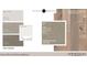 Interior color palette featuring City Loft wall paint and Moon Mist carpet at 3301 Dell Dr, Raleigh, NC 27609