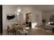 Modern dining room with built-in bar and stylish decor at 3301 Dell Dr, Raleigh, NC 27609