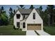 Charming new construction showcasing a stone accent entry, brick, and two car garage at 3301 Dell Dr, Raleigh, NC 27609