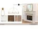 Gathering room featuring a fireplace and a Carrara Roma countertop at 3301 Dell Dr, Raleigh, NC 27609