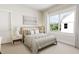 Cozy bedroom with a large window, neutral décor, and comfortable bedding at 2404 Adrift Rd, Fuquay Varina, NC 27526