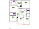Detailed floor plan showcasing the layout of the home's second floor at 111 Brodhead Dr, Fuquay Varina, NC 27526