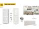Image showcases the different door and trim styles available, including the Alabaster wall color at 159 Robert Howe Dr, Fuquay Varina, NC 27526