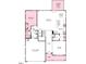 Home floor plan highlighting the layout of the main floor including the kitchen, dining, and living areas at 929 Kinglet House Rd, Knightdale, NC 27545