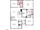 Home floor plan showcasing the layout of the second floor with bedrooms, bathrooms, and living areas at 929 Kinglet House Rd, Knightdale, NC 27545